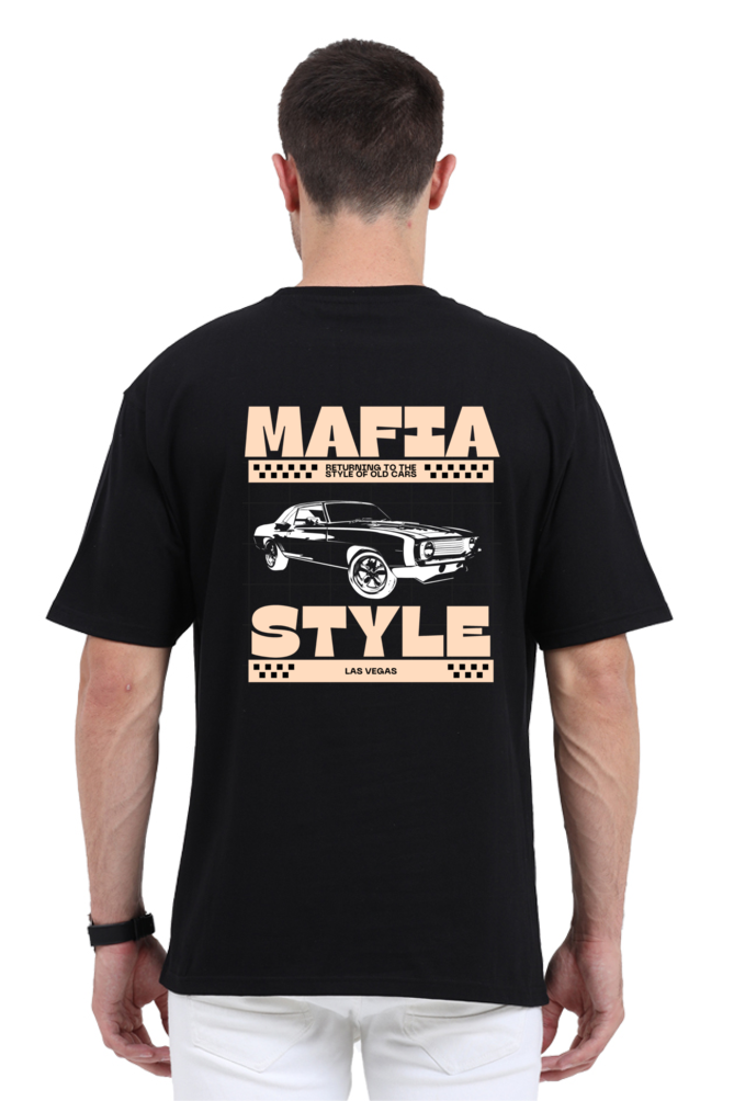 Mafia Style Printed Oversized T-Shirt