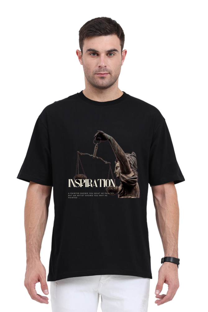 Inspiration Graphic Printed Oversized T-Shirt Men